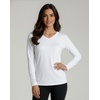 4 Pack Women’s Dry Fit Long Sleeve V Neck Tops Workout Athletic Tees Shirts(Set 11)