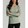 4 Pack Women’s Dry Fit Long Sleeve V Neck Tops Workout Athletic Tees Shirts(Set 2)