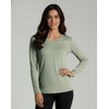 4 Pack Women’s Dry Fit Long Sleeve V Neck Tops Workout Athletic Tees Shirts(Set 2)