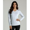 4 Pack Women’s Dry Fit Long Sleeve V Neck Tops Workout Athletic Tees Shirts(Set 4)
