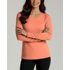 4 Pack Women’s Dry Fit Long Sleeve V Neck Tops Workout Athletic Tees Shirts(Set 5)