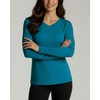 4 Pack Women’s Dry Fit Long Sleeve V Neck Tops Workout Athletic Tees Shirts(Set 6)