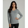 4 Pack Women’s Dry Fit Long Sleeve V Neck Tops Workout Athletic Tees Shirts(Set 7)