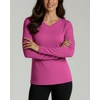 4 Pack Women’s Dry Fit Long Sleeve V Neck Tops Workout Athletic Tees Shirts(Set 9)