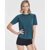4 Pack Women’s Rash Guard Short Sleeve Swim Shirts Athletic Swimming Tops(Set 1)