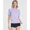 4 Pack Women’s Rash Guard Short Sleeve Swim Shirts Athletic Swimming Tops(Set 2)