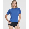 4 Pack Women’s Rash Guard Short Sleeve Swim Shirts Athletic Swimming Tops(Set 3)