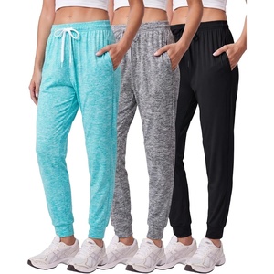 3 Pack Women’s Dry Fit Joggers Sweatpants Athletic Casual Lounge Pockets(Set 5)