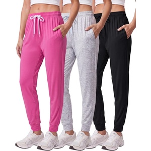 3 Pack Women’s Dry Fit Joggers Sweatpants Athletic Casual Lounge Pockets(Set 6)