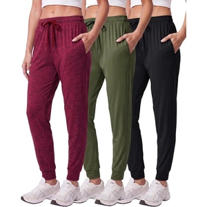 3 Pack Women’s Dry Fit Joggers Sweatpants Athletic Casual Lounge Pockets(Set 8)