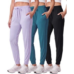 3 Pack Women’s Dry Fit Joggers Sweatpants Athletic Casual Lounge Pockets(Set 9)