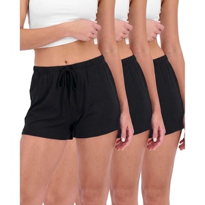 3 Pack Women’s Pajama Shorts Soft Sleep Lounge Pj Bottoms Comfy Cute Summer(Set K)