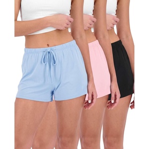 3 Pack Women’s Pajama Shorts Soft Sleep Lounge Pj Bottoms Comfy Cute Summer(Set N)