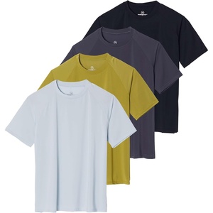 4 Pack Women’s Rash Guard Short Sleeve Swim Shirts Athletic Swimming Tops(Set 7)