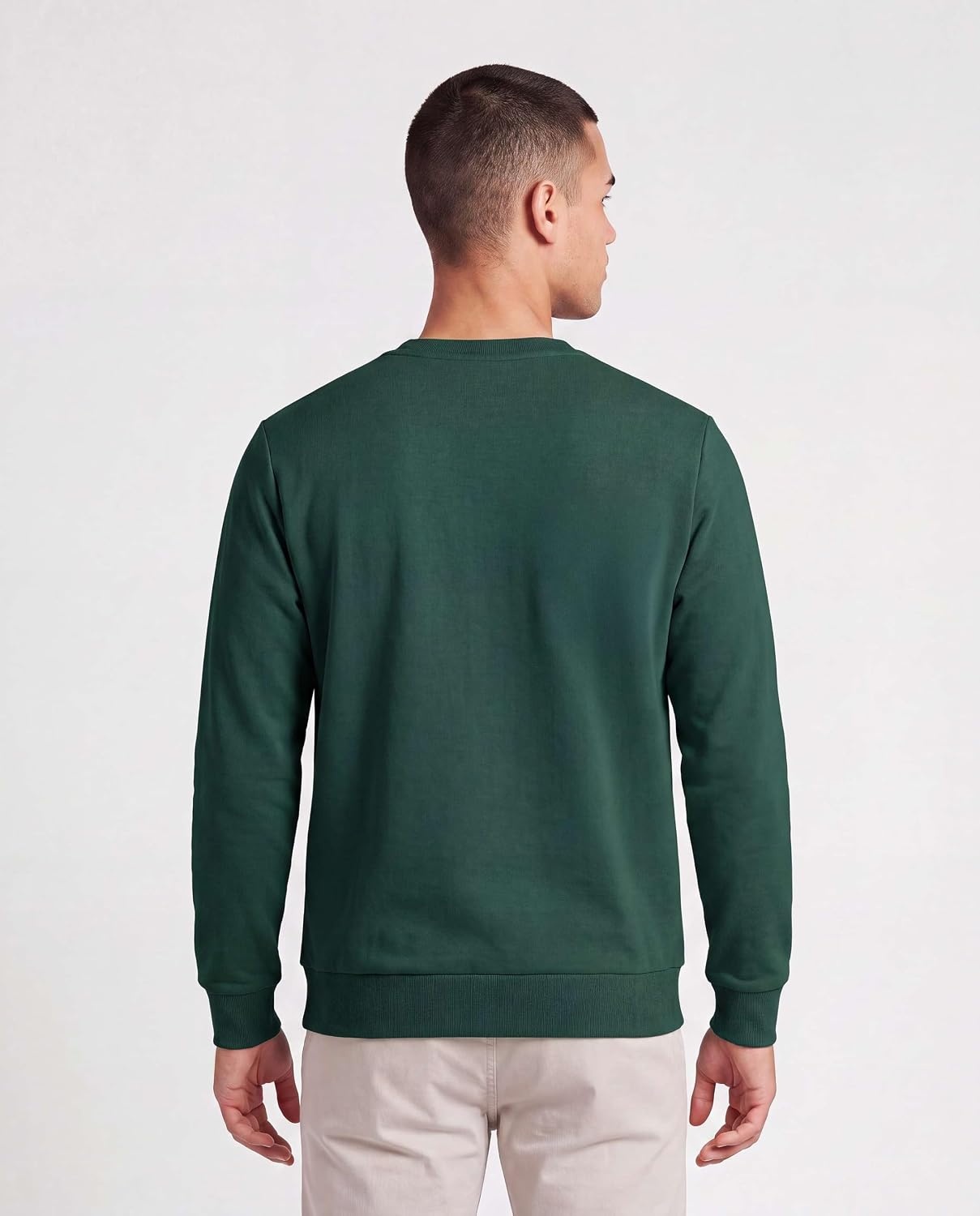image:image3 Pack Mens Fleece Pocket Sweatshirt Pullover Long Sleeve Shirts SweaterSolid Black Solid Pine Grove Solid Northern Droplet