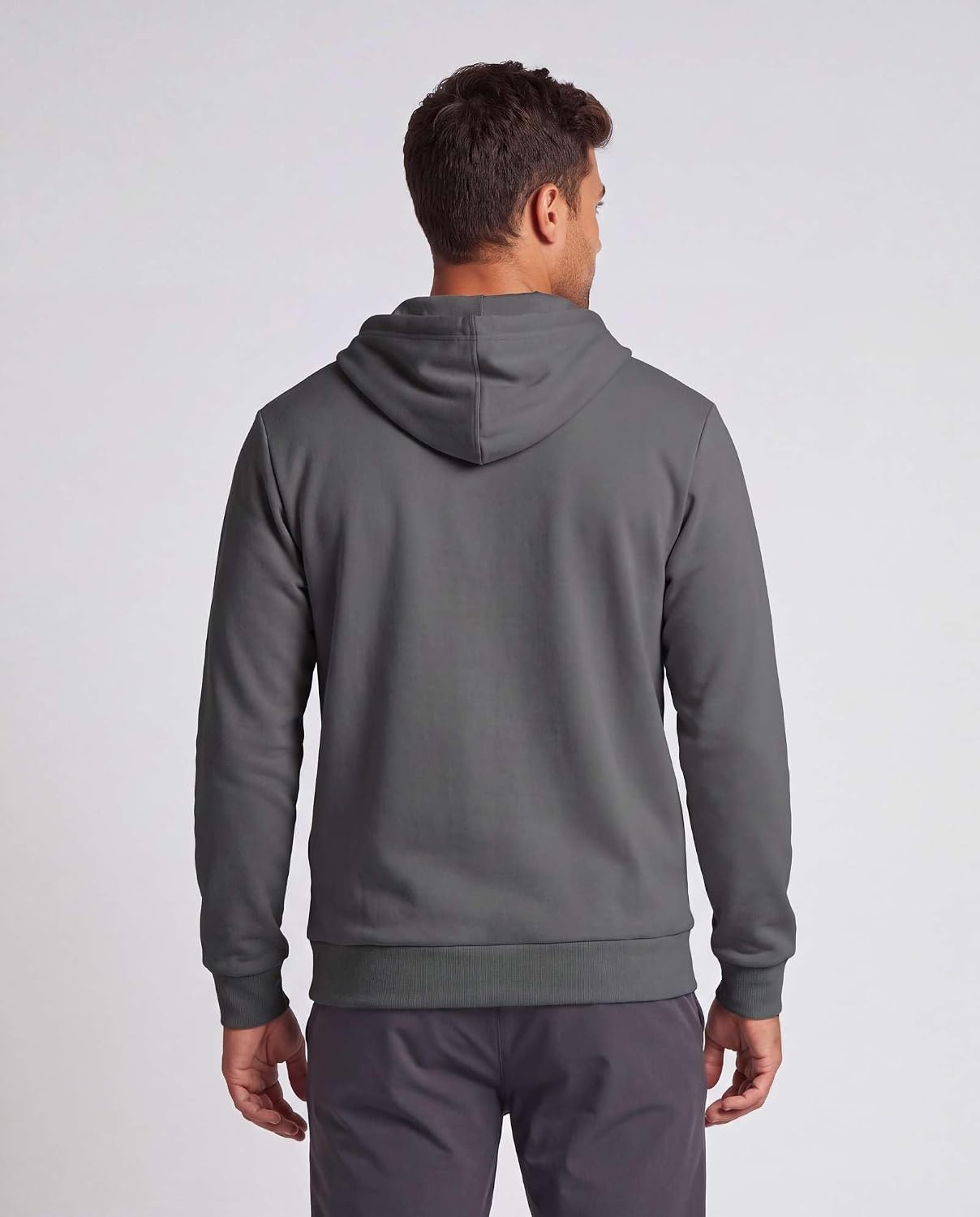 image:image3 Pack Mens Full Zip Up Hoodies Fleece Sweatshirts Jackets Workout ZipperBlack Solid Hunter Green Solid Quiet Shade