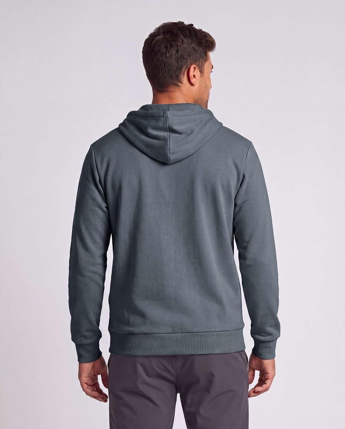 image:image3 Pack Mens Full Zip Up Hoodies Fleece Sweatshirts Jackets Workout ZipperBlack Solid Solid Stormy Weather Grey Heather