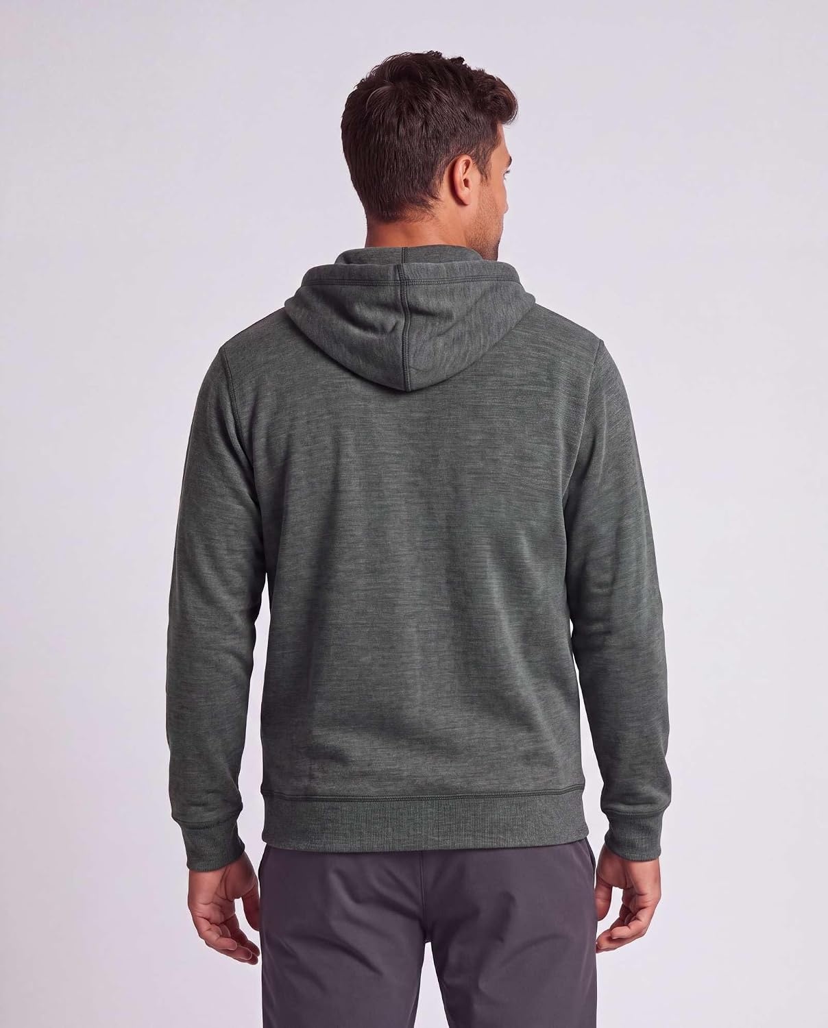 image:image3 Pack Mens Full Zip Up Hoodies Fleece Sweatshirts Jackets Workout ZipperSolid Black Charcoal Heather Grey Heather