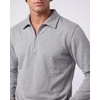 2 Pack Mens Fleece Quarter Zip Sweatshirt Sweater Collared Long Sleeve Top(Solid Black  Grey Heather)
