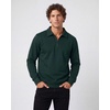 2 Pack Mens Fleece Quarter Zip Sweatshirt Sweater Collared Long Sleeve Top(Solid Chocolate Torte  Solid Pine Grove)