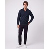 2 Pack Mens Fleece Quarter Zip Sweatshirt Sweater Collared Long Sleeve Top(Solid Navy Blazer  Solid Vintage Indigo)