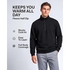 2 Pack Mens Fleece Sweatshirt Sweater Half Zip Pullover Long Sleeve Casual(Solid Navy Blazer  Solid Vintage Indigo)