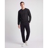 3 Pack Mens Fleece Henley Shirts Long Sleeve Sweatshirt Sweater Athletic(Solid Black  Solid Black  Solid Black)