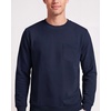 3 Pack Mens Fleece Pocket Sweatshirt Pullover Long Sleeve Shirts Sweater(Solid Black  Solid Navy Blazer  Charcoal Heather)