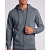 3 Pack Mens Full Zip Up Hoodies Fleece Sweatshirts Jackets Workout Zipper(Black Solid  Solid Stormy Weather  Grey Heather)