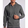3 Pack Mens Full Zip Up Hoodies Fleece Sweatshirts Jackets Workout Zipper(Solid Black  Charcoal Heather  Grey Heather)