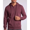 3 Pack Mens Full Zip Up Hoodies Fleece Sweatshirts Jackets Workout Zipper(Solid Black  Solid Burgundy  Grey Heather)