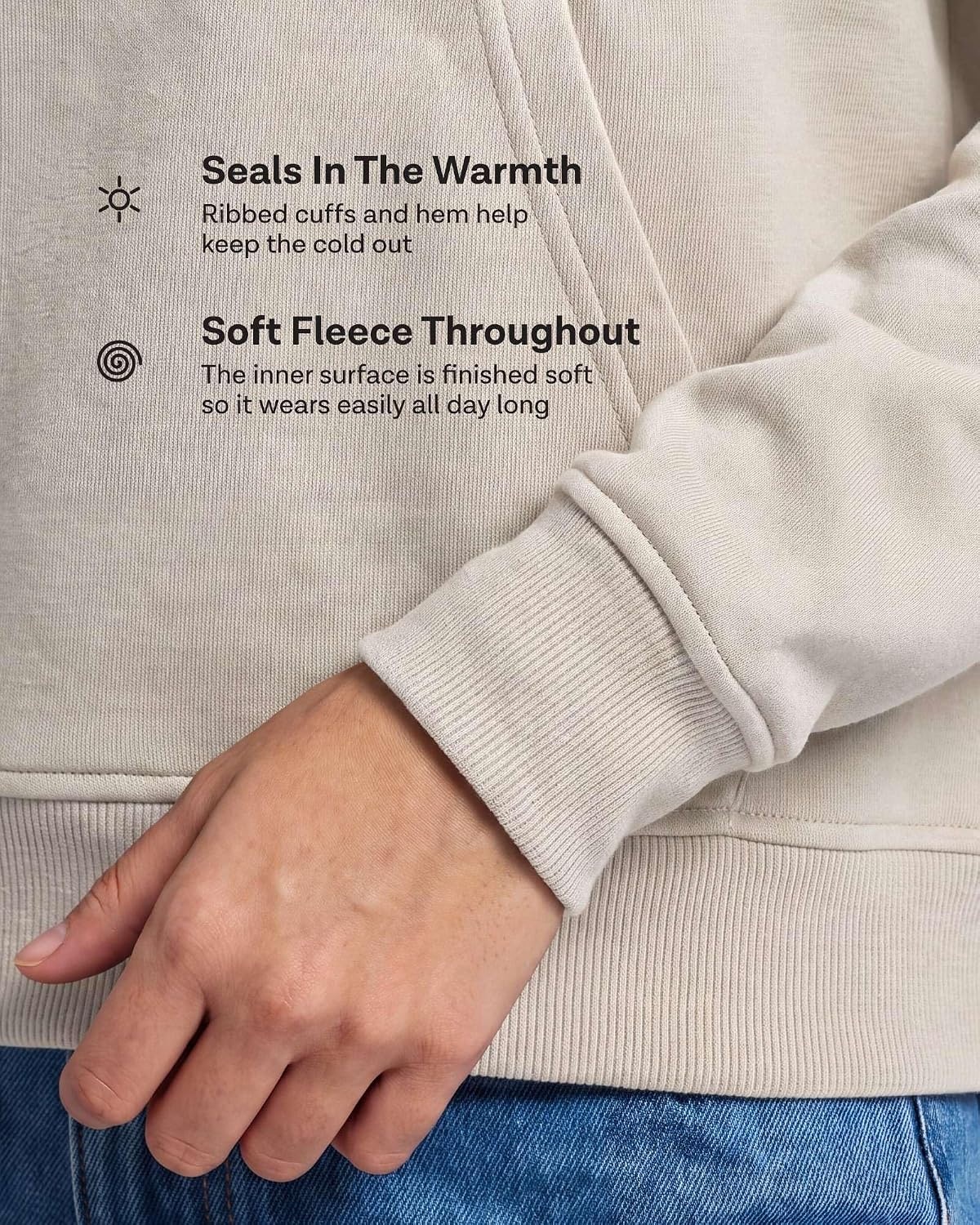 image:image2 Pack Womens Fleece Half Zip Pullover Mock Neck Sweatshirt Sweater TopsGrey Heather Solid Cashmere Rose