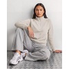 2 Pack Womens Fleece Half Zip Pullover Mock Neck Sweatshirt Sweater Tops(Solid Chocolate Torte  Solid Moonbeam)