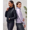 2 Pack Womens Fleece Half Zip Pullover Mock Neck Sweatshirt Sweater Tops(Solid Polar Night  Solid Orchid Petal)