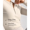 3 Pack Womens Cotton Henley Shirts Long Sleeve Button Tops Casual Work Tees(Solid Black  Charcoal Heather  Solid Bright White)