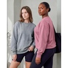3 Pack Womens Fleece Oversized Baggy Crewneck Sweatshirt Pullover Sweater(Solid Black  Solid Cashmere Rose  Grey Heather)