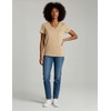4 Pack Women’s Cotton Short Sleeve V Neck T Shirts Casual Tops Basic Tees(Set 1)