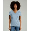 4 Pack Women’s Cotton Short Sleeve V Neck T Shirts Casual Tops Basic Tees(Set 10)