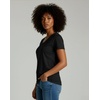 4 Pack Women’s Cotton Short Sleeve V Neck T Shirts Casual Tops Basic Tees(Set 11)