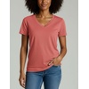 4 Pack Women’s Cotton Short Sleeve V Neck T Shirts Casual Tops Basic Tees(Set 11)