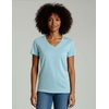 4 Pack Women’s Cotton Short Sleeve V Neck T Shirts Casual Tops Basic Tees(Set 12)
