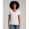 4 Pack Women’s Cotton Short Sleeve V Neck T Shirts Casual Tops Basic Tees(Set 15)