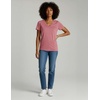 4 Pack Women’s Cotton Short Sleeve V Neck T Shirts Casual Tops Basic Tees(Set 2)