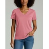 4 Pack Women’s Cotton Short Sleeve V Neck T Shirts Casual Tops Basic Tees(Set 2)