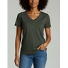 4 Pack Women’s Cotton Short Sleeve V Neck T Shirts Casual Tops Basic Tees(Set 3)