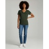 4 Pack Women’s Cotton Short Sleeve V Neck T Shirts Casual Tops Basic Tees(Set 3)