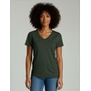 4 Pack Women’s Cotton Short Sleeve V Neck T Shirts Casual Tops Basic Tees(Set 3)