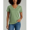 4 Pack Women’s Cotton Short Sleeve V Neck T Shirts Casual Tops Basic Tees(Set 4)