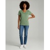 4 Pack Women’s Cotton Short Sleeve V Neck T Shirts Casual Tops Basic Tees(Set 4)