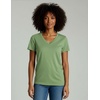 4 Pack Women’s Cotton Short Sleeve V Neck T Shirts Casual Tops Basic Tees(Set 4)